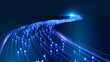 © Sashkin - Binary data moving on a digital road, Streaming data, - Digital Code road, ai, artificial intelligence concept