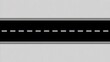 © MdRubel - Minimalist graphic illustration of a straight asphalt road with white dashed lane markings