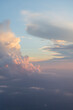 © Darcy Rogers - Puffy clouds at sunset aerial view