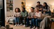 © InoStudiox - Amis jouant ensemble aux jeux vidéo dans un salon