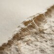 © kaziEmrana - Torn fabric edge with frayed threads close up a damaged textile texture