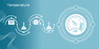 © Friends Ui Studio  - Temperature monitoring system with engine rpm, oil level, and gauge indicators