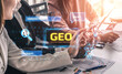 © InfiniteFlow - A team collaborating on Generative Engine Optimization with digital tools and data visualizations in a modern office environment. Entropy.