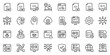 © gbuou - Programming and Coding Icon Set with Software Engineering, Web Development, Algorithm, Application and Script Language Editable Stroke Vector Illustration.