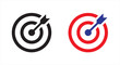 © VectorHive Studio - target arrow icon vector dartboard bullseye goal accuracy business strategy for success focus marketing element.