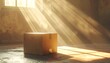 © CHOISH - Cardboard Shipping Box in Warm Sunlight for Delivery and Ecommerce Concept