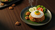 © selamet - Savory fried rice with sunny side up egg and fresh vegetables.
