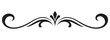 © JahidulGraphicsZone - Decorative floral calligraphic divider with symmetrical swirls
