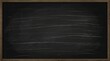 © Machendrata - Empty dark green chalkboard with scattered white chalk dust and faint writing marks for education backdrop