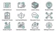 © thenort - LMS and E-learning Platform Icon Set for Digital Education