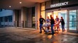 © BlackBridge Media - Medical Team Rushing Patient into Hospital Emergency Room