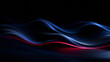 © BlackBridge Media - Abstract Dark Flowing Waves with Glowing Neon Lights