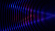 © Asadul - Abstract blue and purple digital light pattern on a dark black background