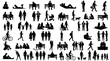 © Yashani - People silhouette scale figure set architectural entourage collection for urban landscape site plan design