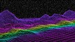 © Nattavee - intelligence visualizing music as colorful geometric energy fields across a futuristic landscape, vibrant digital art, cinematic composition