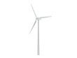 © Popimagi - White wind turbine isolated on transparent background single energy source