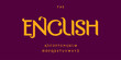 © artyway - English decorative artistic font with cultural Indian flair, ideal for ethnic and cultural designs, luxurious design for artistic branding. Exotic typography with stylish accents. Vector typeset