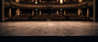 © Camera_motorin - Vintage empty theater stage with blurred audience seats