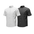 © MST - Two chef uniform shirts one white one dark gray isolated on transparent background