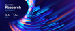 © ec0de - Abstract Digital Visualisation Background with Futuristic Data Particles. AI Analytics Research Presentation Background. Vector Illustration.