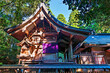© robertharding - Takachiho Shine stands among trees in Takachiho, a sacred site with a long history of enshrining local deities in Japan