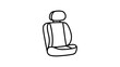 © Shorif - Simple car seat line art icon