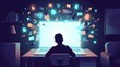 © Tasrifin - Information Overload and E-Learning Distraction Vector Concept