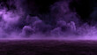 © Bisca - Thick purple smoke swirls over a dark cracked earth surface in low light. Eerie and cinematic background for conceptual art.