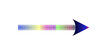 © Creative Assets Hub  - Rainbow gradient arrow with digital texture on direction forward right movement
