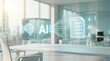 © Artful Stock - Intelligent document processing concept featuring an AI cube evaluating digital files for compliance.
