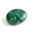 © Daniel Rabadán - Polished green jade stone with natural light mineral patterns