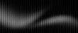 © VEXLO - Metallic black corrugated texture with soft light wave. Dark industrial metal panel background. Abstract carbon steel surface with vertical lines. Sleek chrome finish for luxury tech design.