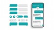 © Lensaa - Mobile chat interface design elements
