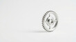 © OPP-786 - Sustainable energy drivetrain research featuring precise metal gear component for clean technology engineering and industrial innovation