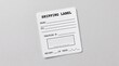 © IconAxis Studio - Blank shipping label for logistics and package delivery services.