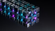 © Rendara Studio - 3D Cyber Grid Light Architecture