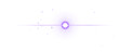 © House OF Wonder - Radiant purple circular light flare with horizontal beam and scattered glowing particles isolated on a transparent background