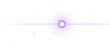 © House OF Wonder - Bright purple circular light flare with horizontal beam and scattered glowing particles isolated on a transparent background