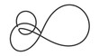 © bava - Infinity symbol loop on white background.
