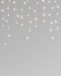© Russell Edwards  - Warm white LED string light curtain overlay. Hanging fairy lights. Festive holiday decoration, festive holiday decoration element is isolated on a transparent background PNG