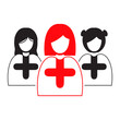 © VectoLab - Womens empowerment flat vector icon set for gender equality