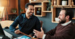 © peopleimages.com - Happy, people and discussion in office with data analysis, connection or partnership for investment. Men, smile and conversation in business with stats, graphs and collaboration for venture capital.