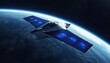 © MyoungHoon Ryu - A sleek futuristic commercial spacecraft orbiting Earth in deep space representing the aerospace industry
