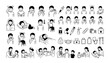 © Mst - Pediatric Illness Symptoms Child Healthcare Doctor Examination and Treatment Line Vector Icons Set