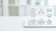 © Darren - A comprehensive set of editable stroke line icons related to teamwork featuring symbols for organized group team coworkers diversity handshake jigsaw piece meeting and manager. teamwork collaboration