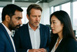 © Pixel-Shot - Diverse business team collaboration and problem solving, multi-ethnic colleagues discussing strategy in a modern office meeting