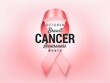 © Hriday - Pink ribbon symbol for breast cancer awareness month design