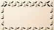 © MdAbdus - Halloween border frame with white ghosts and black bats on a beige background