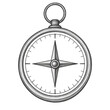 © Junichi - Navigation compass simple line illustration