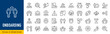 © iiierlok_xolms - Onboarding line icon set in editable stroke style. Welcome, signup, login, account setup, profile, tutorial, user guide, walkthrough, checklist, progress, UX, activation, collection. Vector